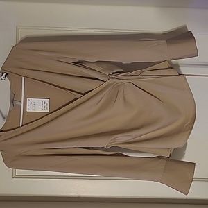 H&M medium tan blouse